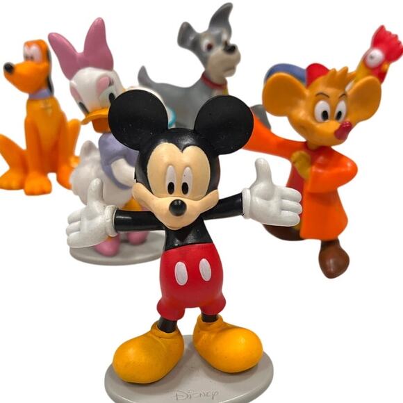 Disney Figurine Lot Mickey Minnie Pluto Daisy PVC Cake Topper Figures - Picture 2 of 15